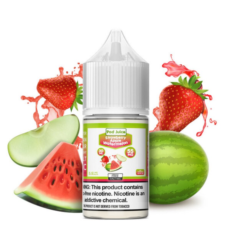 Pod Juice Synthetic Salt Strawberry Apple Watermelon Freeze 30mL